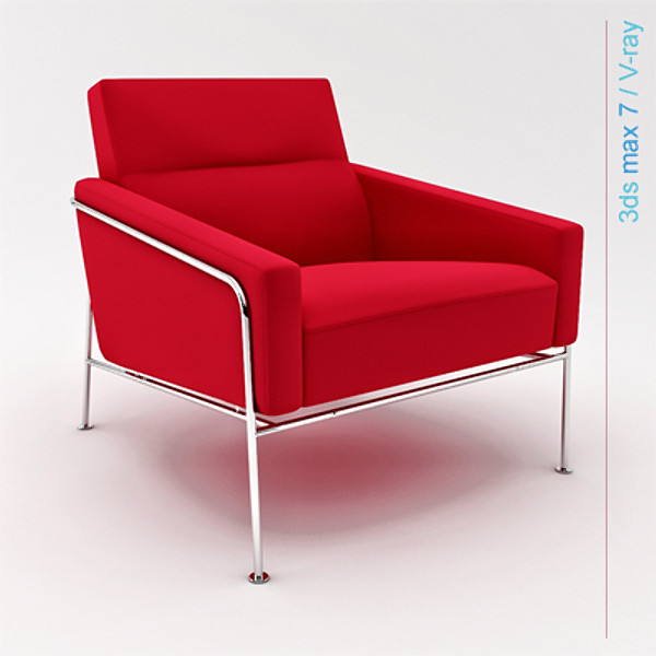 3d model design series - series 3300 easy chair by lajhar